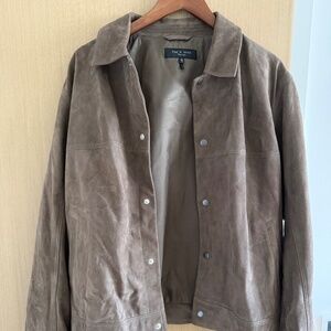 Rag & Bone Owen Suede Trucker Jacket